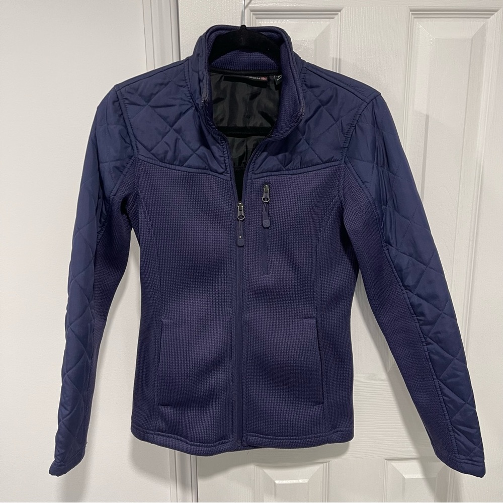Quilted Lightweight Ski Jacket, Blue,  X-Small